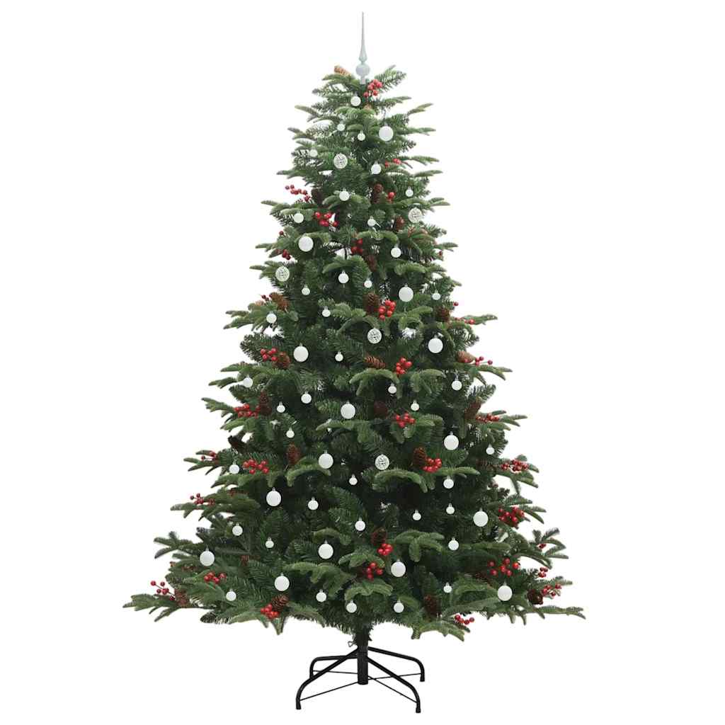 Artificial Christmas Tree with LED Strip Lights Green 240 cm