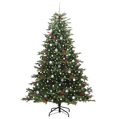 Artificial Christmas Tree with LED Strip Lights Green 240 cm
