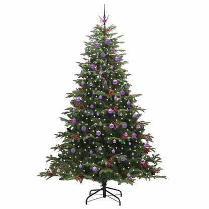 Artificial Christmas Tree with LED Strip Lights Green 240 cm