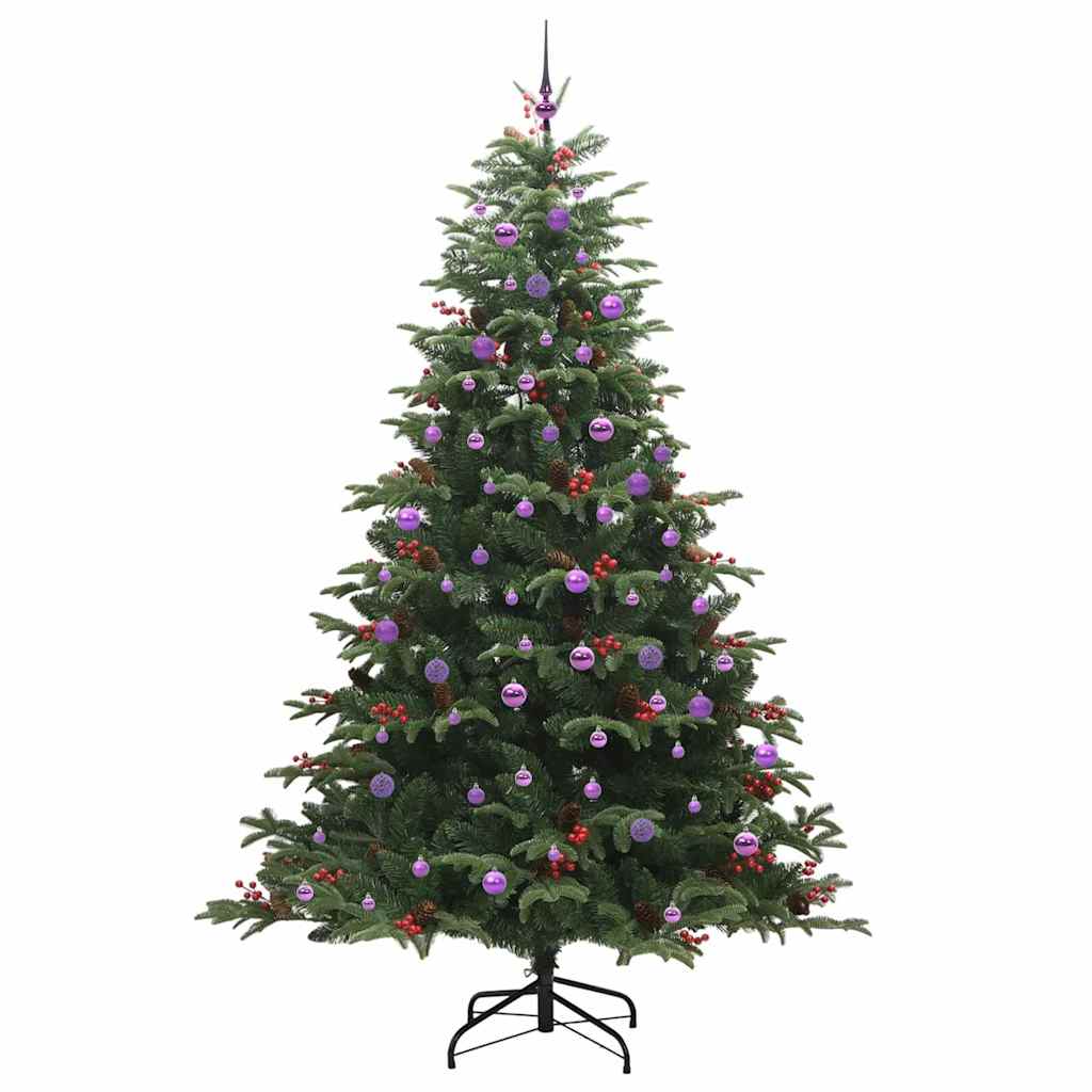 Artificial Christmas Tree with LED Strip Lights Green 240 cm