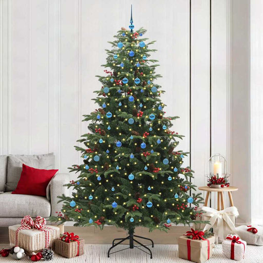 Artificial Christmas Tree with LED Strip Lights Green 240 cm