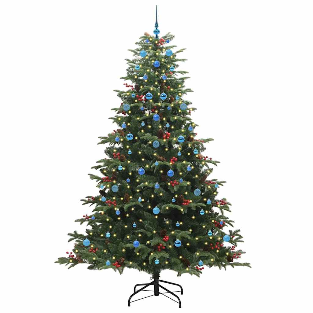 Artificial Christmas Tree with LED Strip Lights Green 240 cm