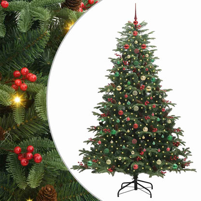 Artificial Christmas Tree with LED Strip Lights Green 240 cm
