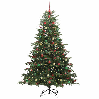 Artificial Christmas Tree with LED Strip Lights Green 240 cm