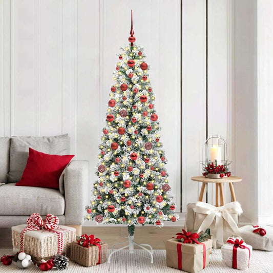 Artificial Hinged Christmas Tree 180 cm PVC