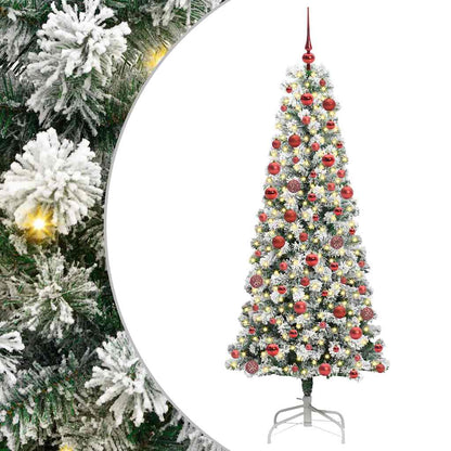 Artificial Hinged Christmas Tree 180 cm PVC
