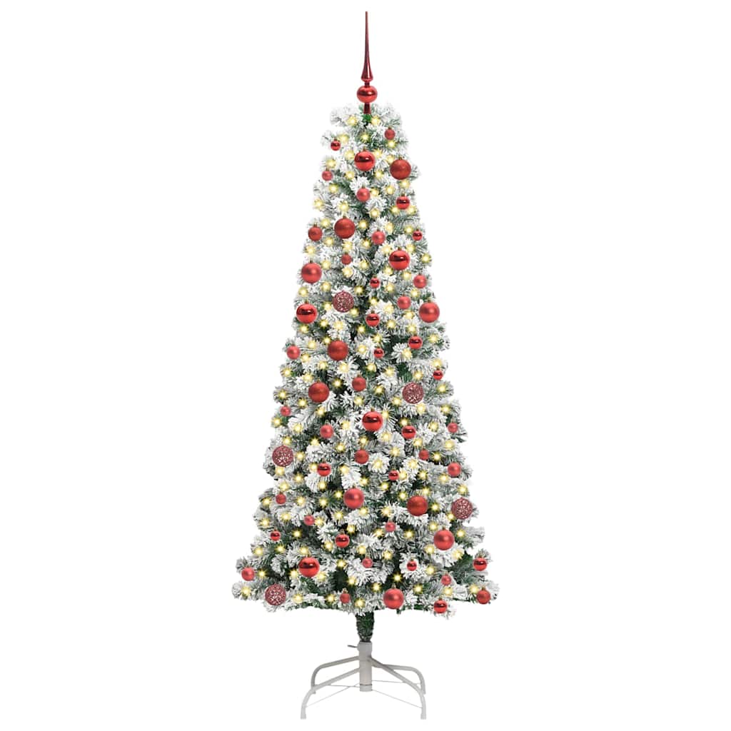 Artificial Hinged Christmas Tree 180 cm PVC