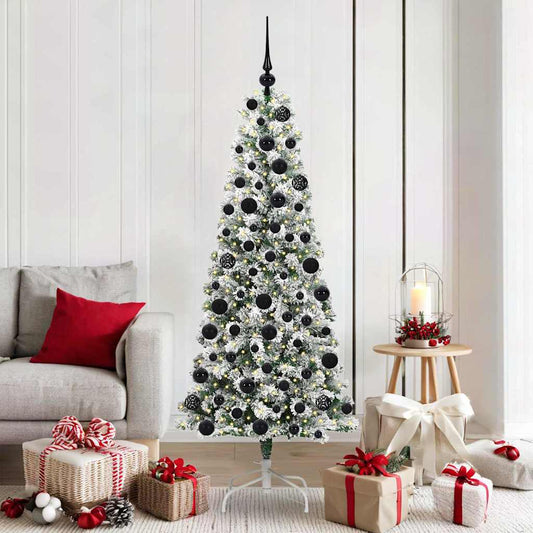 Artificial Hinged Christmas Tree 180 cm PVC