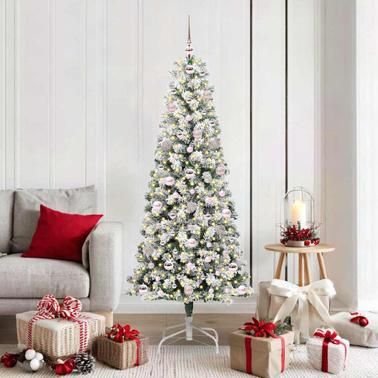 Artificial Hinged Christmas Tree 180 cm PVC