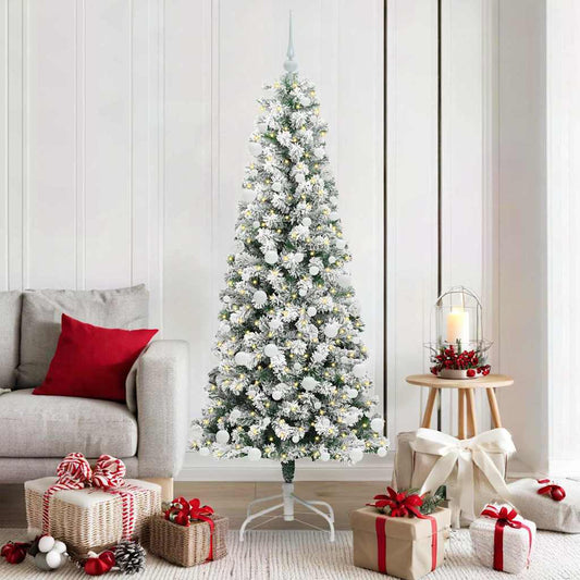 Artificial Hinged Christmas Tree 180 cm PVC