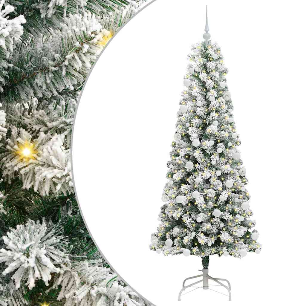 Artificial Hinged Christmas Tree 180 cm PVC