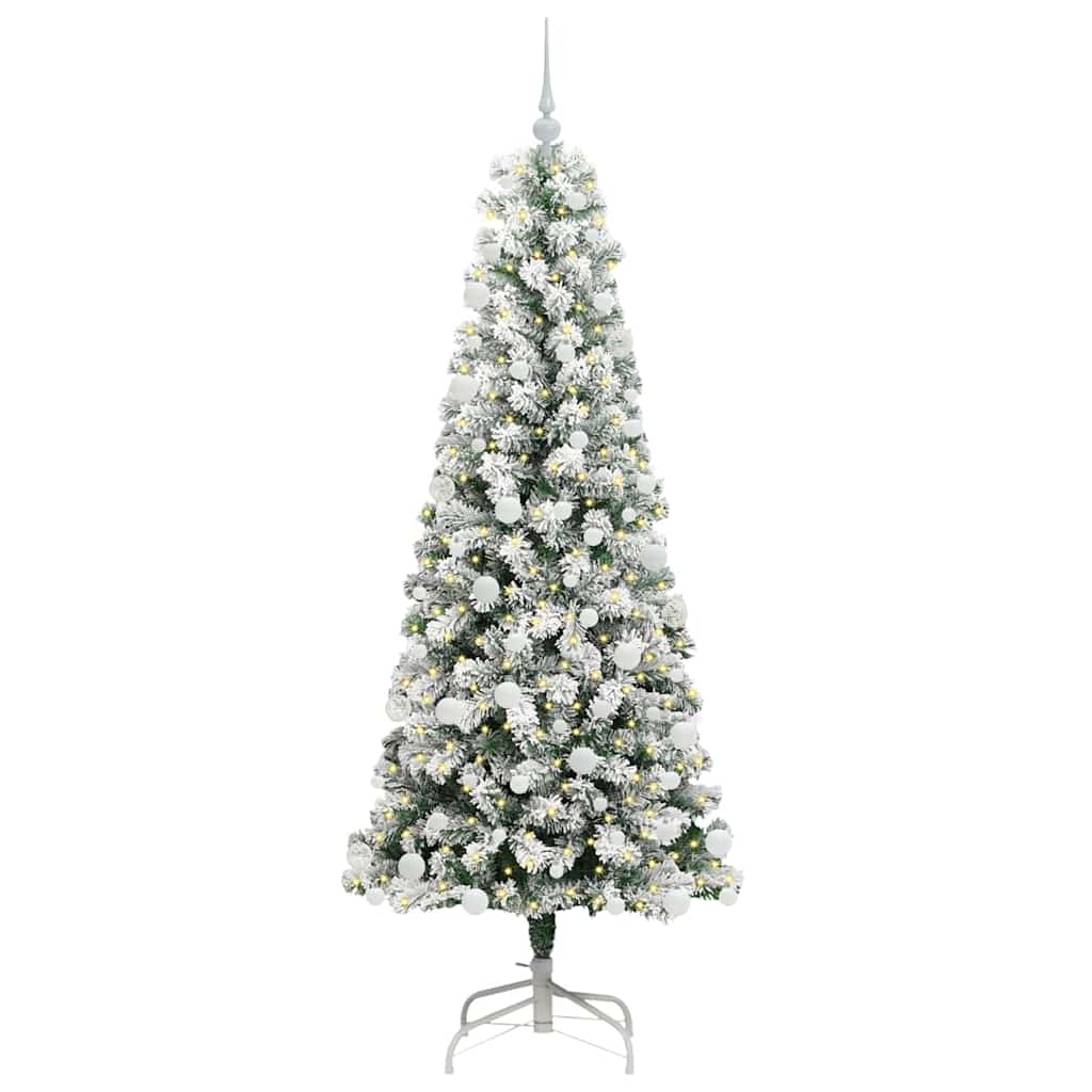 Artificial Hinged Christmas Tree 180 cm PVC