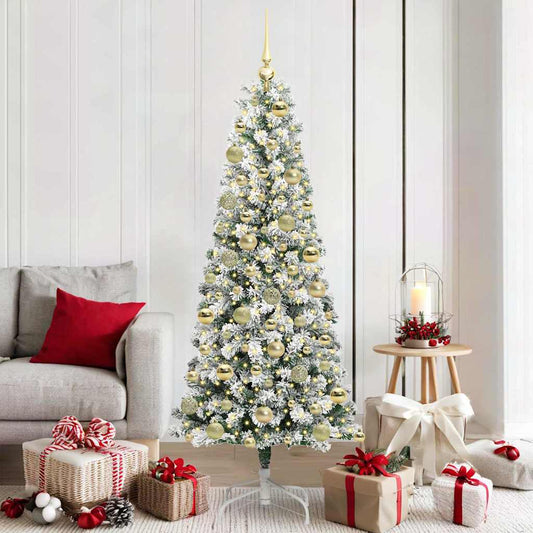 Artificial Hinged Christmas Tree 180 cm PVC