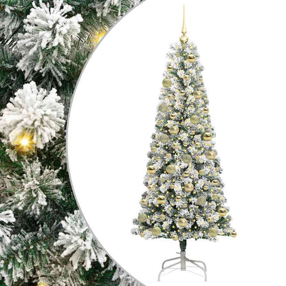 Artificial Hinged Christmas Tree 180 cm PVC