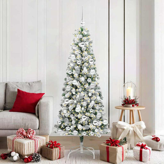 Artificial Hinged Christmas Tree 180 cm PVC