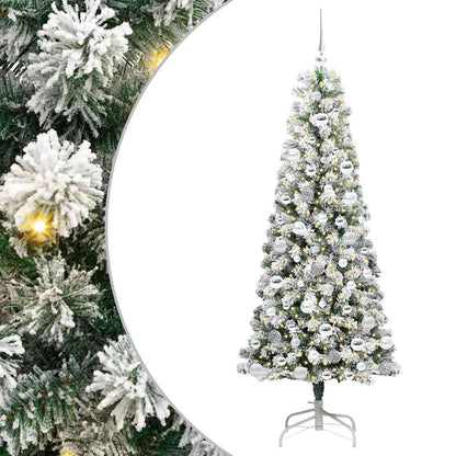 Artificial Hinged Christmas Tree 180 cm PVC