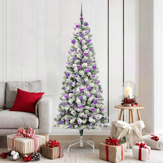 Artificial Hinged Christmas Tree 180 cm PVC