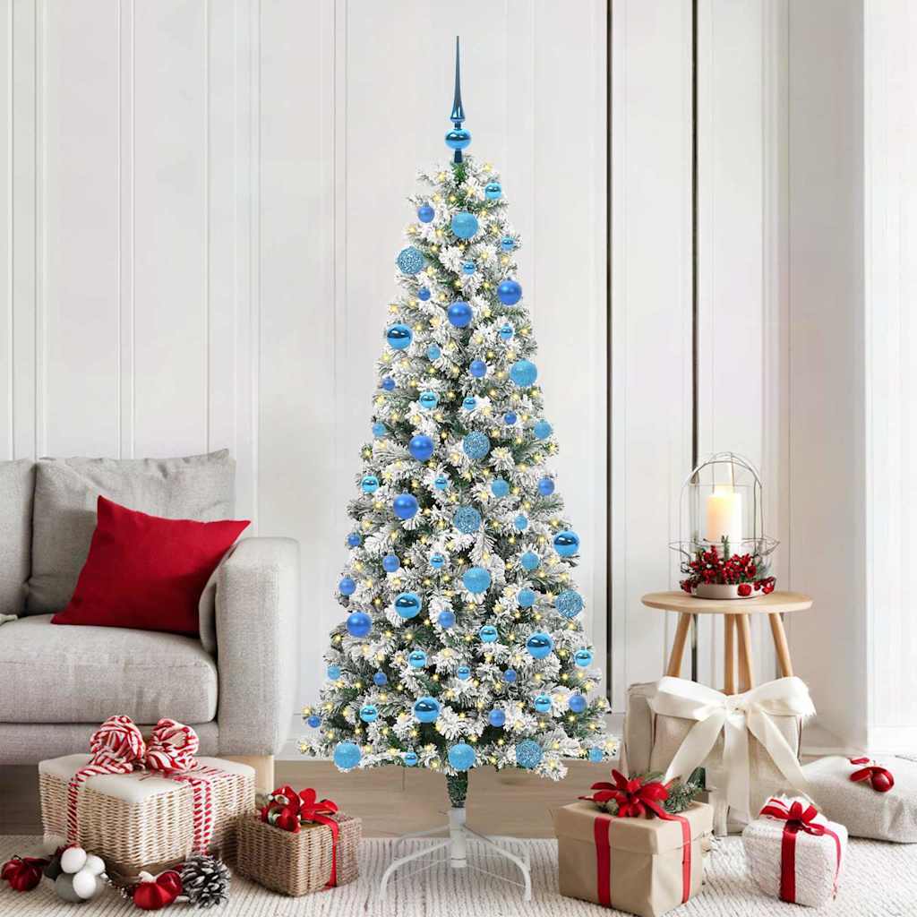 Artificial Hinged Christmas Tree 180 cm PVC