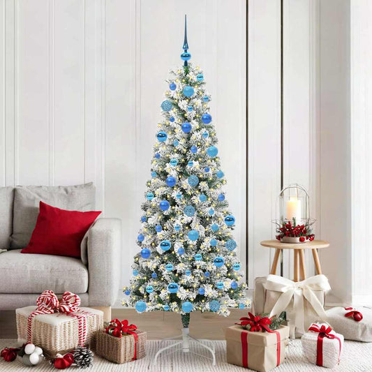 Artificial Hinged Christmas Tree 180 cm PVC