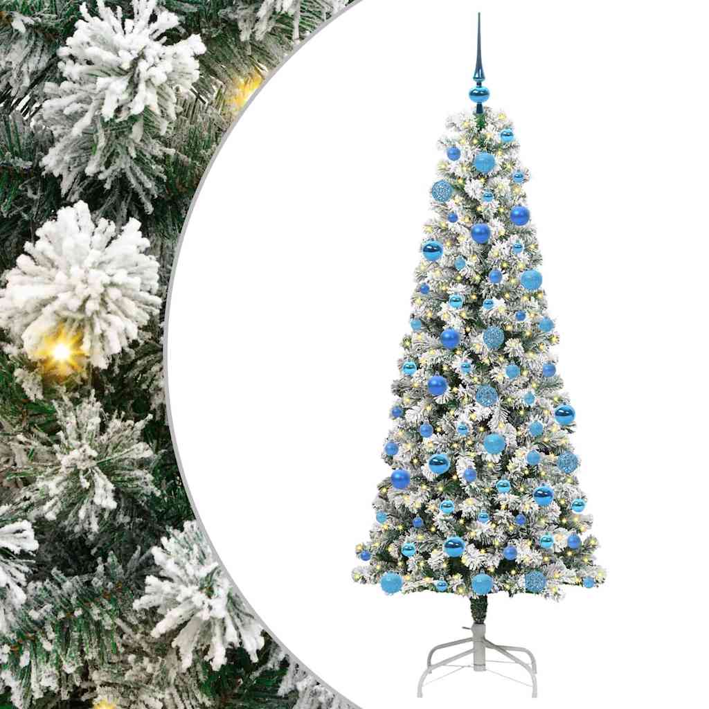 Artificial Hinged Christmas Tree 180 cm PVC