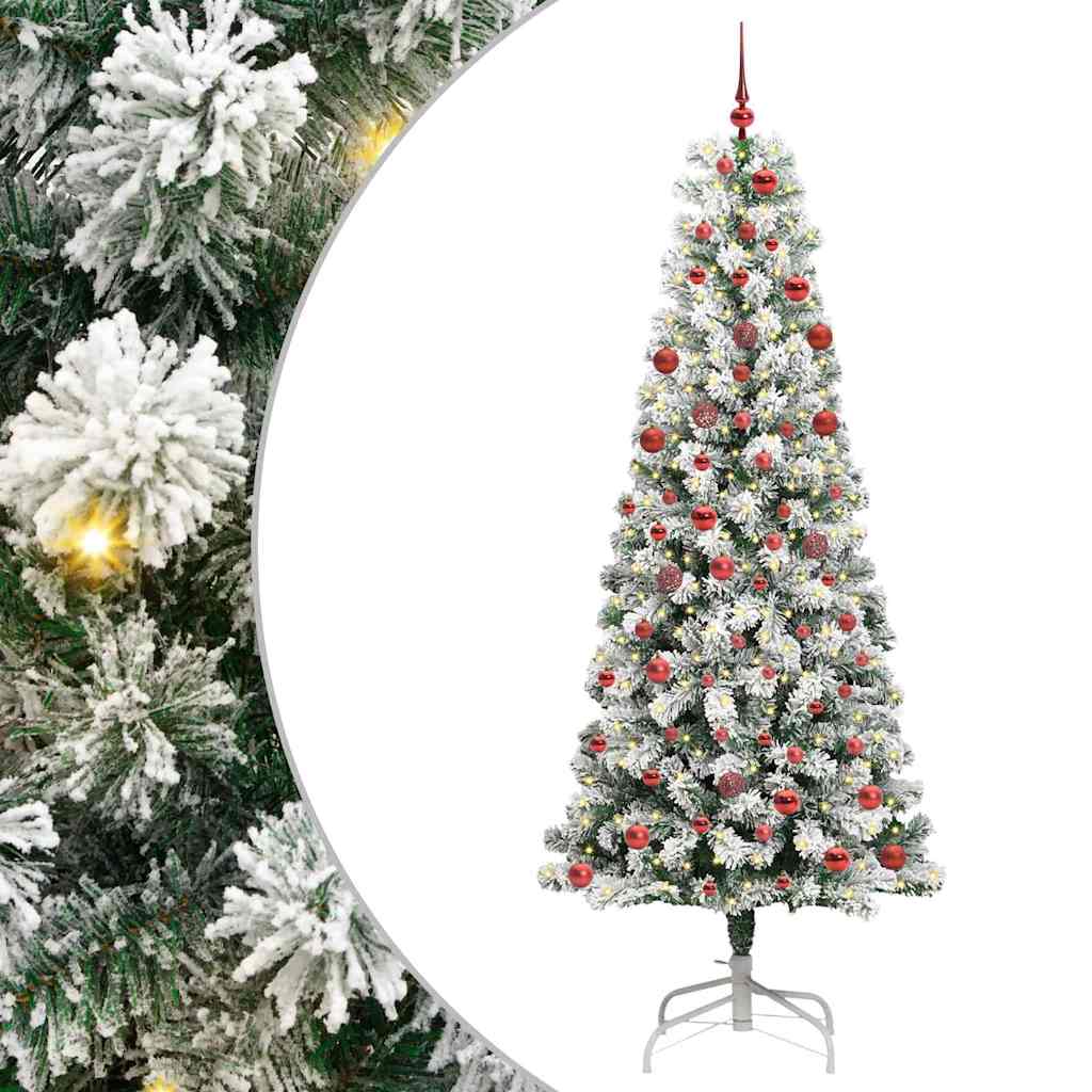 Artificial Hinged Christmas Tree 210 cm PVC