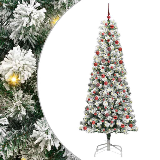 Artificial Hinged Christmas Tree 210 cm PVC