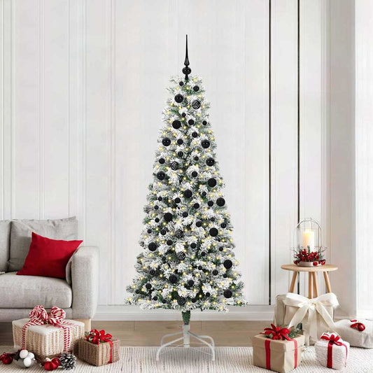 Artificial Hinged Christmas Tree 210 cm PVC