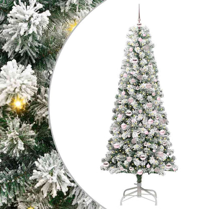 Artificial Hinged Christmas Tree 210 cm PVC