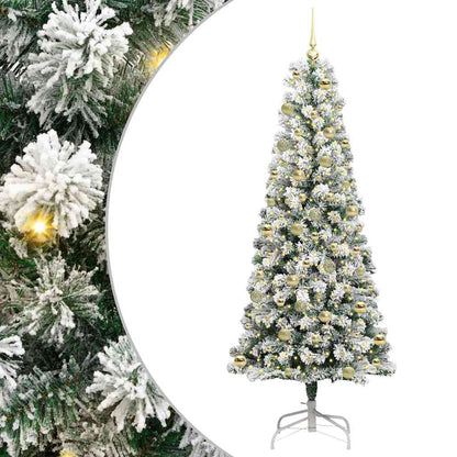 Artificial Hinged Christmas Tree 210 cm PVC