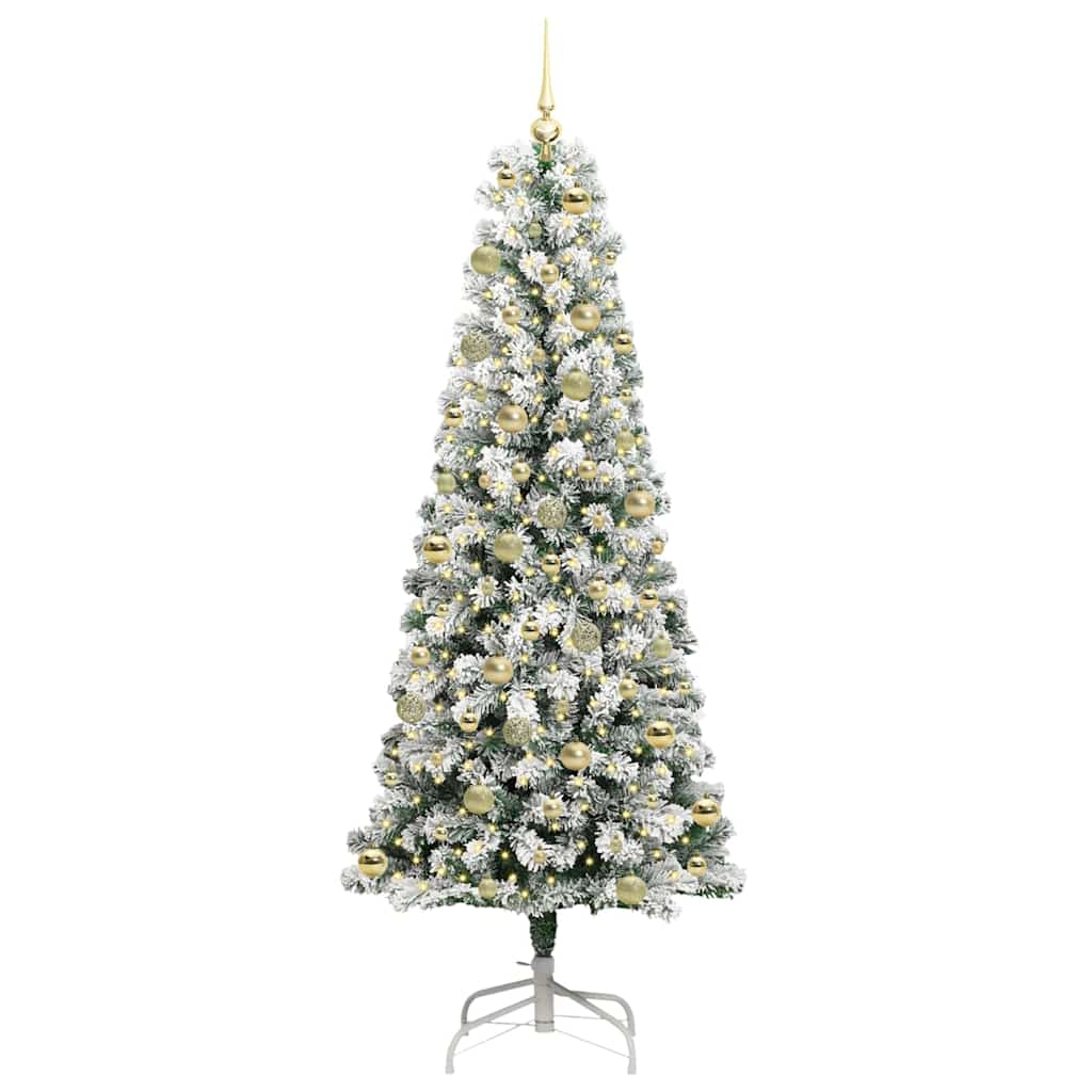 Artificial Hinged Christmas Tree 210 cm PVC