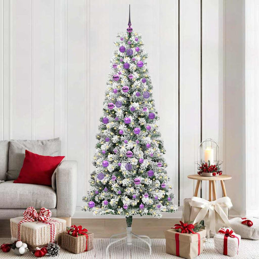 Artificial Hinged Christmas Tree 210 cm PVC