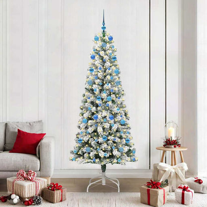 Artificial Hinged Christmas Tree 210 cm PVC