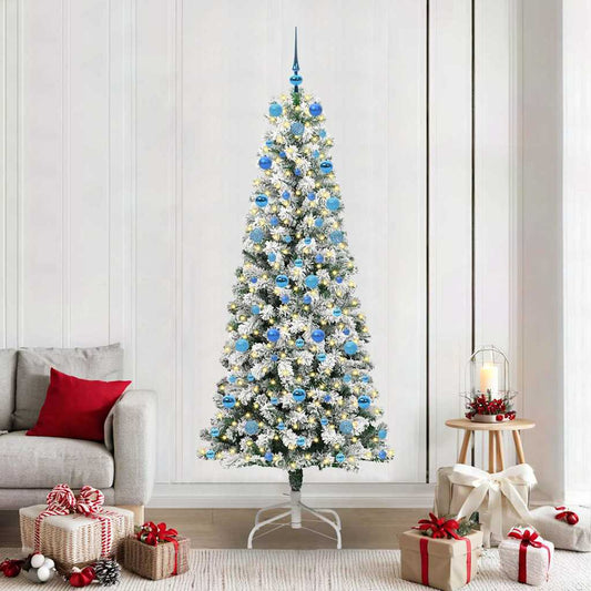 Artificial Hinged Christmas Tree 210 cm PVC