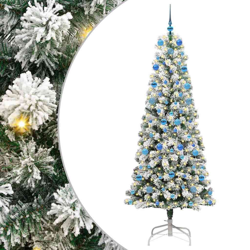 Artificial Hinged Christmas Tree 210 cm PVC