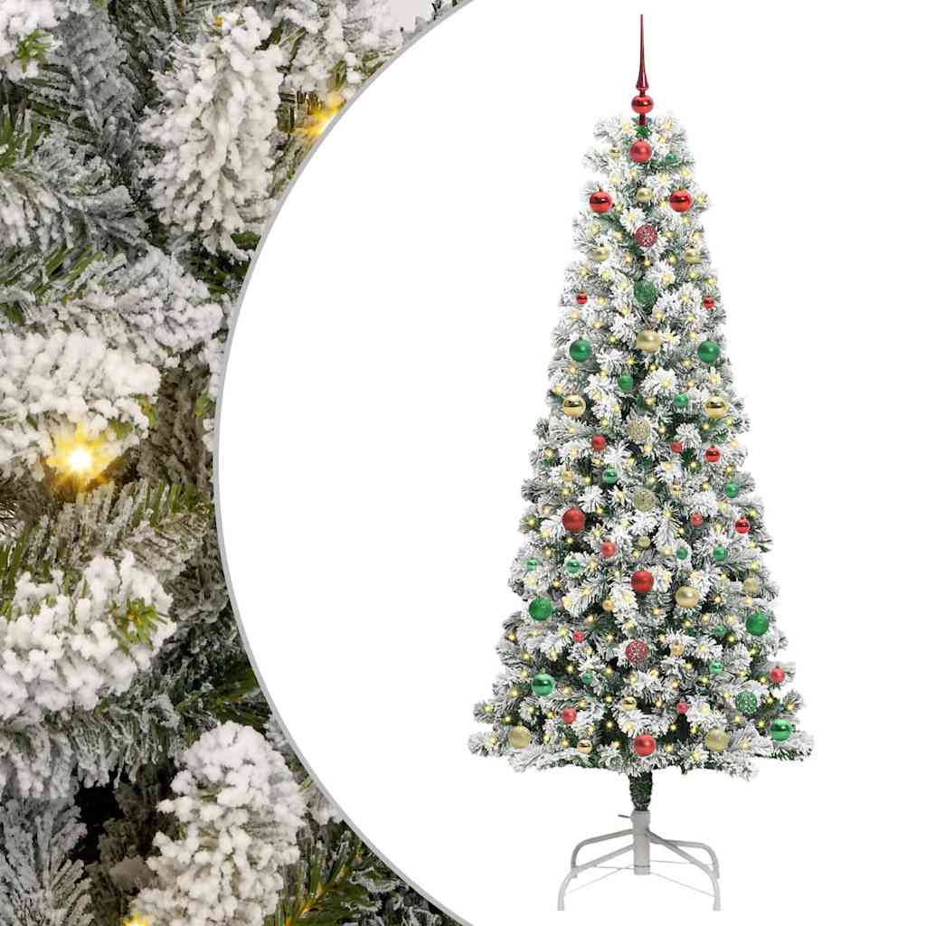 Artificial Hinged Christmas Tree 210 cm PVC