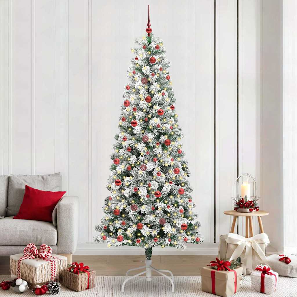 Artificial Hinged Christmas Tree 240 cm PVC