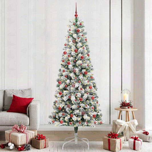 Artificial Hinged Christmas Tree 240 cm PVC
