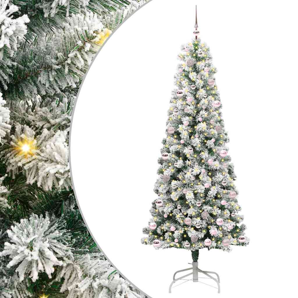 Artificial Hinged Christmas Tree 240 cm PVC