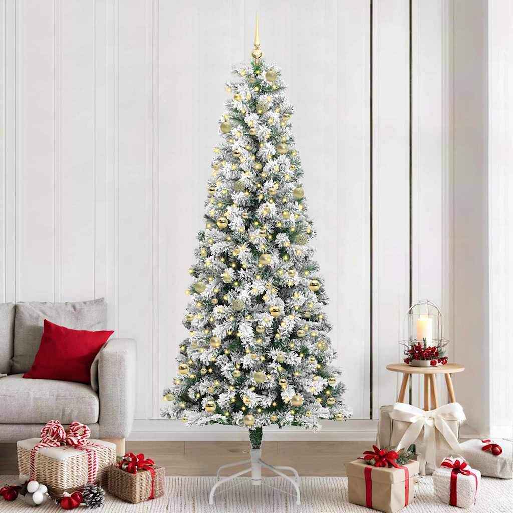 Artificial Hinged Christmas Tree 240 cm PVC
