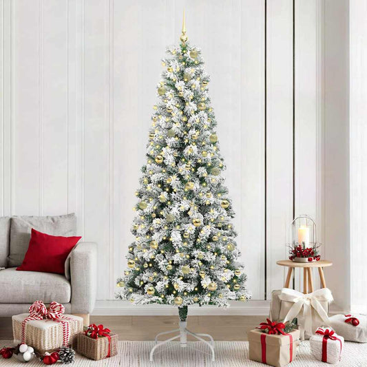 Artificial Hinged Christmas Tree 240 cm PVC