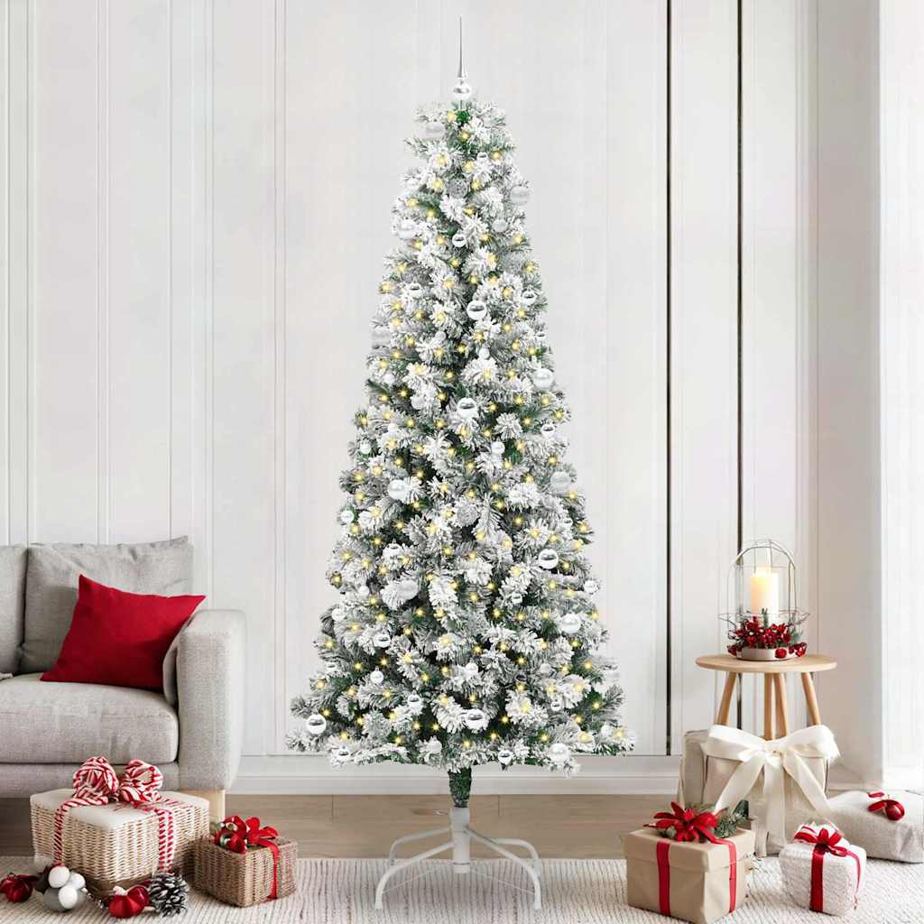Artificial Hinged Christmas Tree 240 cm PVC