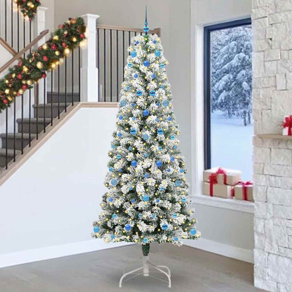 Artificial Hinged Christmas Tree 240 cm PVC