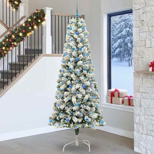 Artificial Hinged Christmas Tree 240 cm PVC