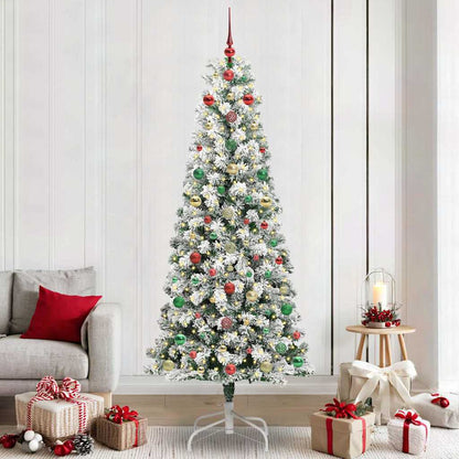 Artificial Hinged Christmas Tree 240 cm PVC