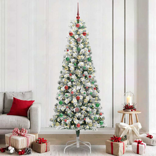 Artificial Hinged Christmas Tree 240 cm PVC