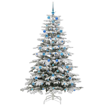 Artificial Hinged Christmas Tree White 210 cm PE and PVC