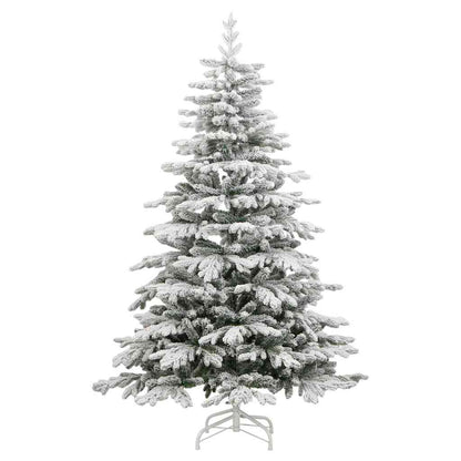 Artificial Hinged Christmas Tree White 240 cm PE and PVC