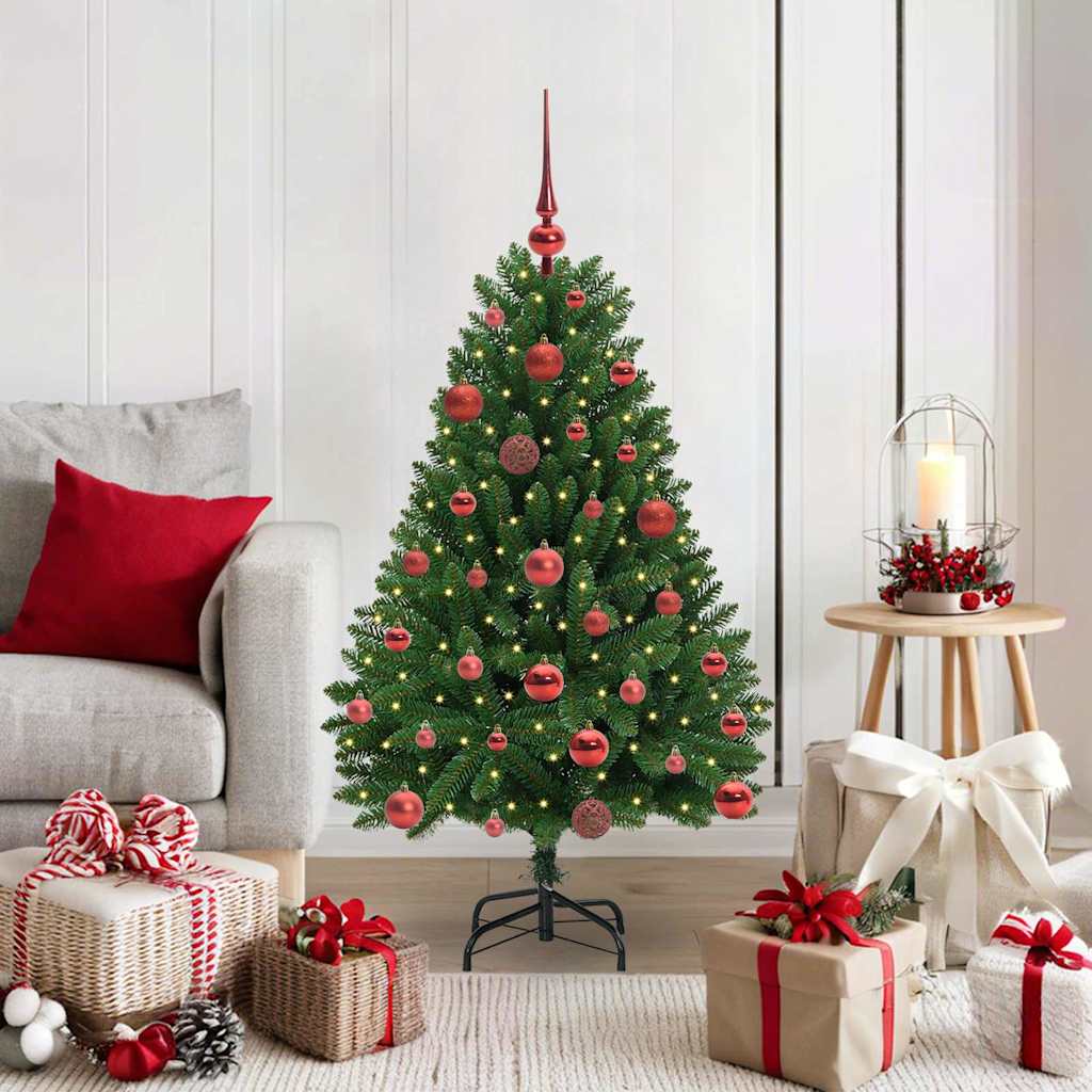 Artificial Christmas Tree with Stand Green 120 cm PVC and Metal