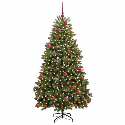 Artificial Christmas Tree Green 180 cm PVC and Metal