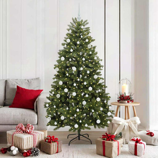 Artificial Christmas Tree Green 180 cm PVC and Metal